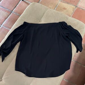Chico's Black Off-Shoulder Blouse